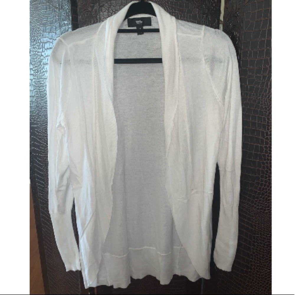 White long cardigan